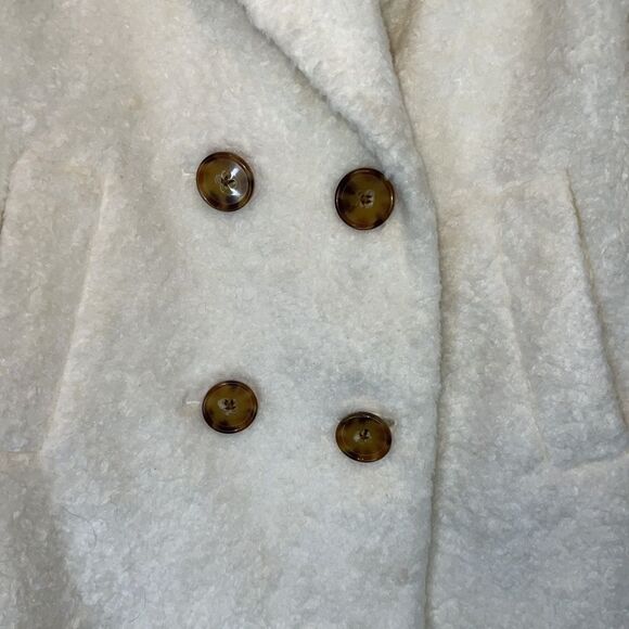 New Kate Spade Brooks Street Teddy Coat French Cream XS - Picture 4 of 14